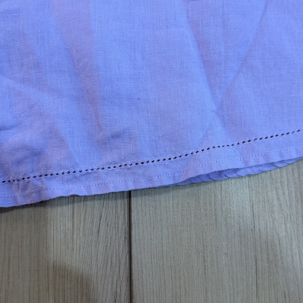 L.L. Bean Lavender Linen Shirt - Picture 5 of 8